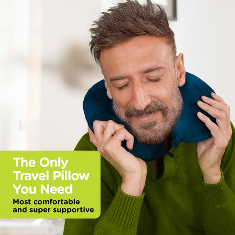 Cushows Memory Foam Multipurpose U-shaped Travel Pillow
