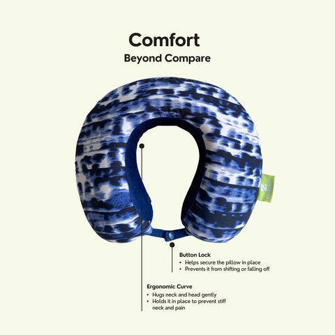 Cushows Memory Foam Multipurpose U-shaped Travel Pillow