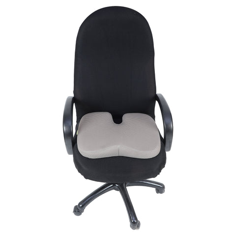 Cushows U-Shaped Memory Foam Coccyx Seat Cushion With Anti Skid Bottom