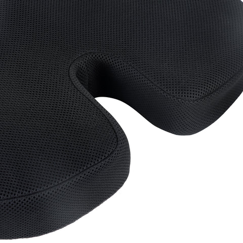 Cushows U-Shaped Memory Foam Coccyx Seat Cushion With Anti Skid Bottom