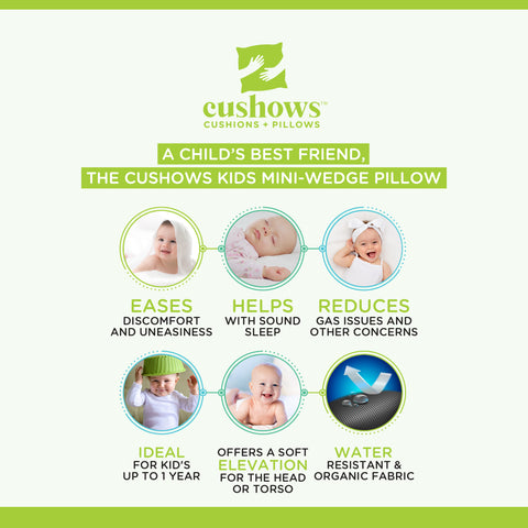 Cushows Memory Foam Mini Wedge Pillow For Nasal Congestion, Acid Reflux in Babies of 0-6 months