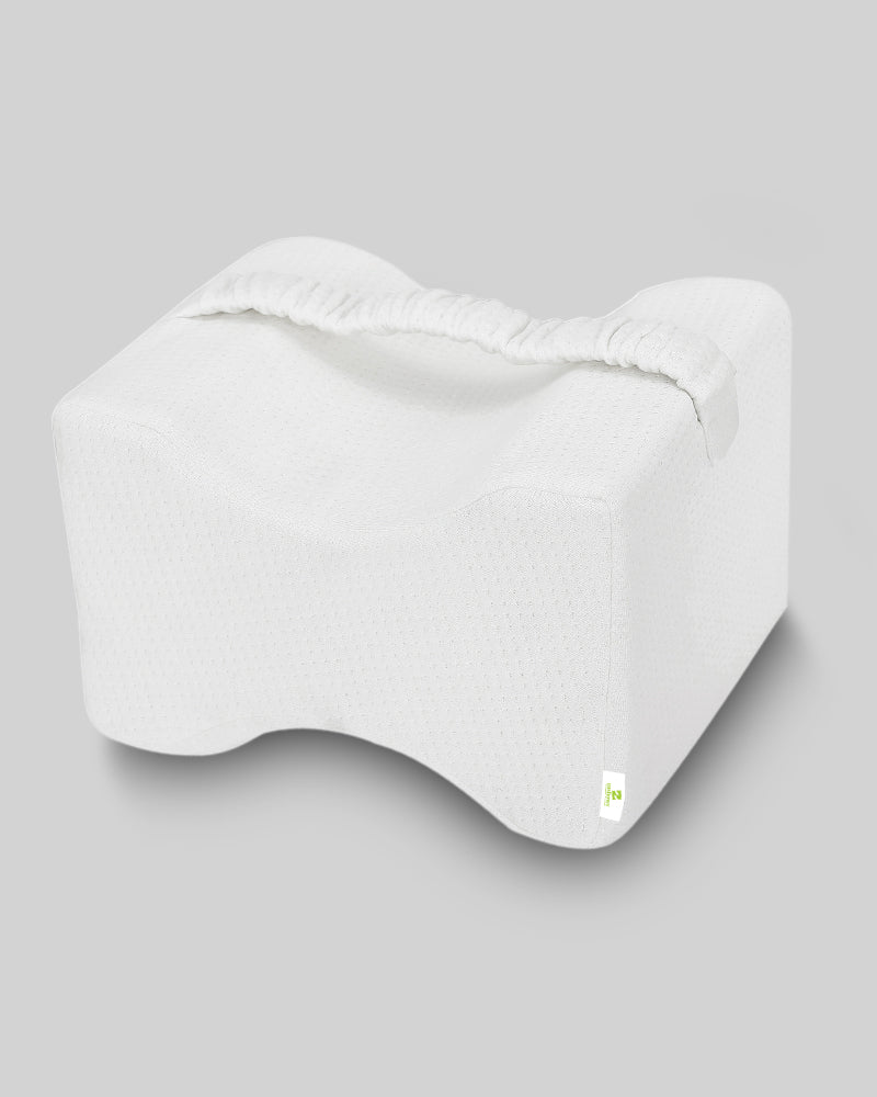 CUSHY FORM - THE SLEEP YOU DESERVE - Cushy Form - Memory Foam Knee Pillow  for Sciatic Nerve Pain Relief - Best for Pregnancy, Leg, Knee, Back & Spine  Alignment - Leg Wedge Pillow
