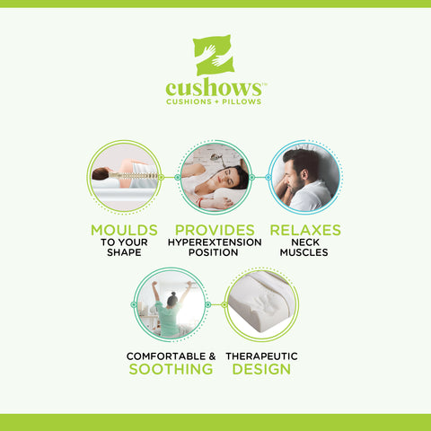 Cushows Cervical Contour Memory Foam Pillow For Side Sleepers